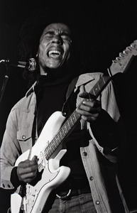 Bob Marley and the Wailers at Paul's Mall: Marley with guitar