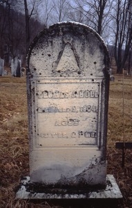 Seventh Day Baptist Cemetery (Berlin, N.Y.) gravestone: Holl, Thomas J. (d. 1864)