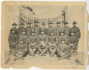 Student Army Training Corps Football Squad with Hats (1918)