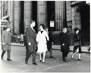 Unidentified individuals on Tremont Street