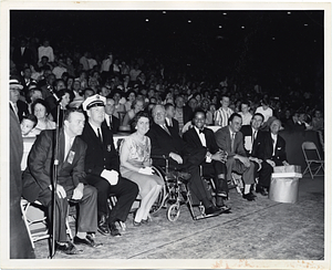 Mayor John F. Collins and Mary Collins at Fenway Park