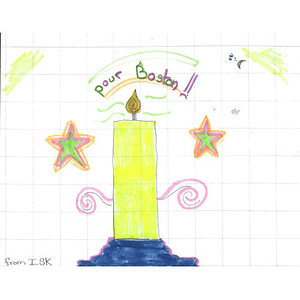 Candle drawing from a student at the International School of Kenya