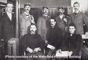 Office force, carriers and sub, Wakefield Post Office, 1892