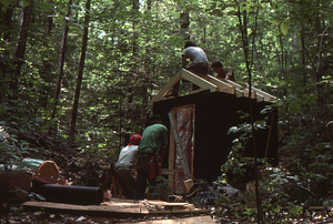 Reconstruction of the South Branch Birch Brook stream gauging station well house.