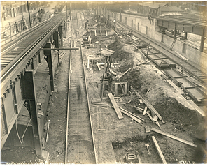 North incline, looking south, progress view