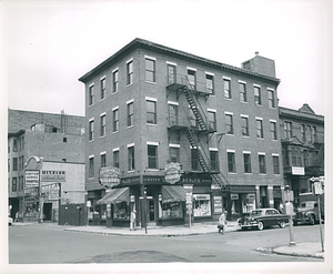 Northwest from the corner of Dover and Harrison