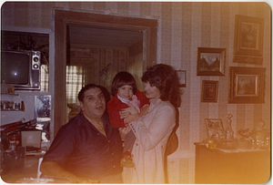 George W. Rose with daughter, Carol, and grandson, Alex