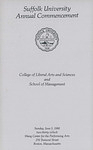 1988 Suffolk University commencement program, College of Arts & Sciences and Sawyer Business School