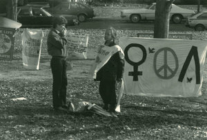 Nuclear disarmament demonstration on Amherst Common