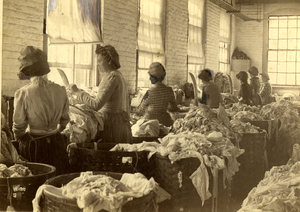 In the rag room, Holyoke, Massachusetts