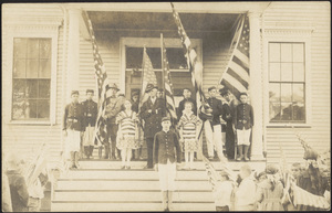 Civil War Veterans and Boys Brigade, Center school, West Center Street