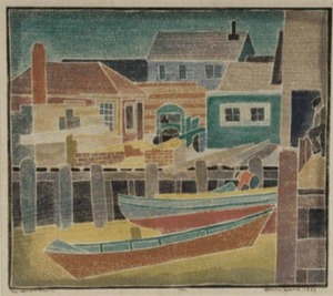"The Lumber Wharf" Blanche Lazzell (1878-1956)