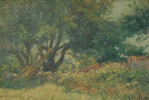 "Untitled (Trees)" Ernest E. Perry (1900-1990)