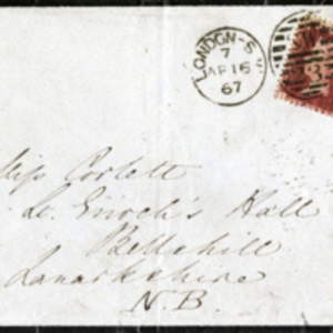 Envelope addressed to Miss Corlett by Florence Nightingale
