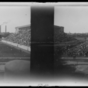 Harvard Stadium during a game