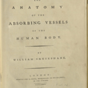The Anatomy of the Absorbing Vessels of the Human Body