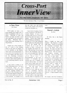 Cross-Port InnerView, Vol. 8 No. 9 (September, 1992)