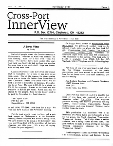 Cross-Port InnerView, Vol. 6 No. 11 (November, 1990)