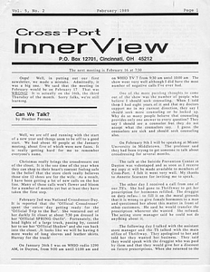 Cross-Port InnerView, Vol. 5 No. 2 (February, 1989)