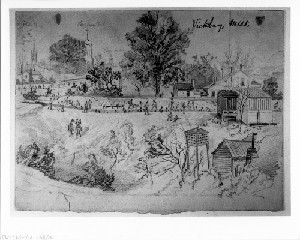 Siege of Vicksburg: Soldiers at Work on the Fortifications