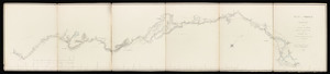 Plan and profile of a survey for the proposed canal from Boston to Connecticut River: section no. 1, from Boston to Blackstone Factory in Mendon