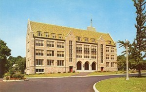 Lyons Hall exterior: postcard