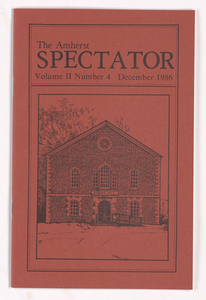 The Amherst spectator, 1986 December