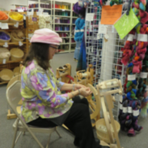 Staff spinning demonstration.