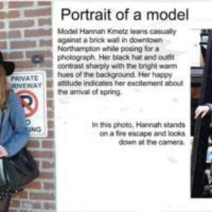 Girl posing downtown
