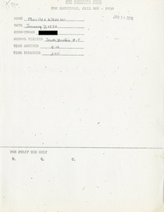 Citywide Coordinating Council daily monitoring report for South Boston High School by Marilee Wheeler, 1976 January 7
