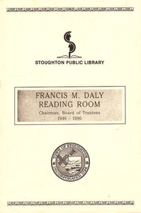 Reading Room Dedication at the Stoughton Public Library