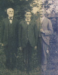 Three generations of Clapp men, oldest being my great grandfather