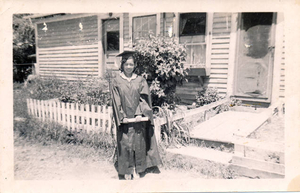High school graduation photo of Marion Lindsey