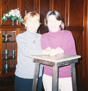 Elisabeth McGregor and Heather Cole at the Norwood Mass. Memories Road Show