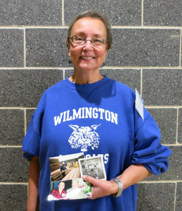 Michele Nortonen at the Wilmington Mass. Memories Road Show