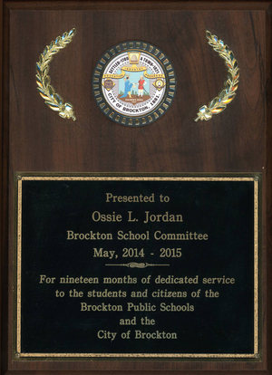 Ossie Jordan honored by City of Brockton