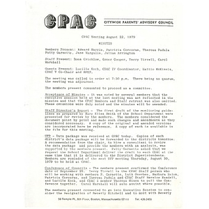 CPAC meeting August 22, 1979.