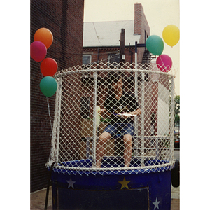 Dunk tank at Recreation Day fair