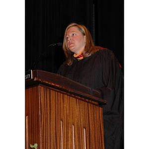 Faculty member speaks at School of Nursing convocation