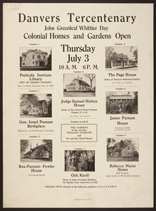 Poster for the Danvers Tercentenary
