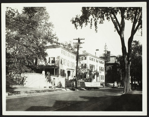 Exterior view of the Larkin and Boardman Houses, Middle Street, Portsmouth, New Hampshire, September 1924