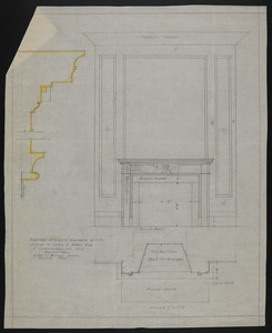 Mantel in Guest's Chamber 2nd Fl., House of John S. Ames Esq., 3 Commonwealth Ave., Boston, Mass., undated