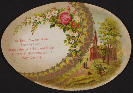 Trade card for Egyptian Complexion Powder, location unknown, undated