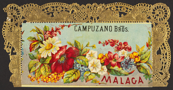 Label for Campuzano Bros., Malaga, Spain, undated