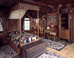 View of Indian Room showing bed, Beauport, Sleeper-McCann House, Gloucester, Mass.