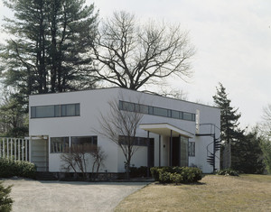 Exterior and entrance, Gropius House, Lincoln, Mass.