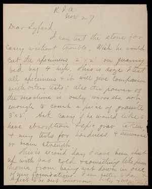 D. W. Doyle to Syford, November 27, 1878; Benet to Thomas Lincoln Casey, November 30, 1878