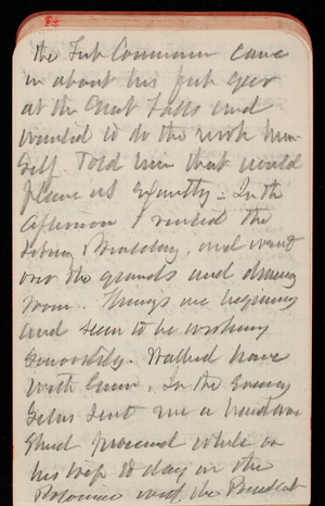 Thomas Lincoln Casey Notebook, April 1888-May 1889, 27, the sub common came