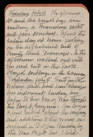 Thomas Lincoln Casey Notebook, May 1893-August 1893, 67, Tuesday July 4