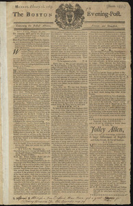 The Boston Evening-Post, 18 February 1765